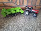 Siku Case 2294 en Deutz Fahr meststrooier 1:32, Ophalen of Verzenden, Zo goed als nieuw, Tractor of Landbouw, SIKU