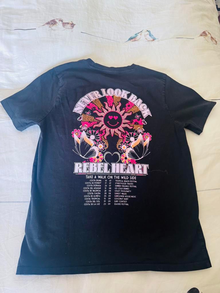 Amy & Ivy leuk zwart t-shirt met opdruk maat M, Kleding | Dames, Maat 38/40 (M), Verzenden, Zwart, Zo goed als nieuw