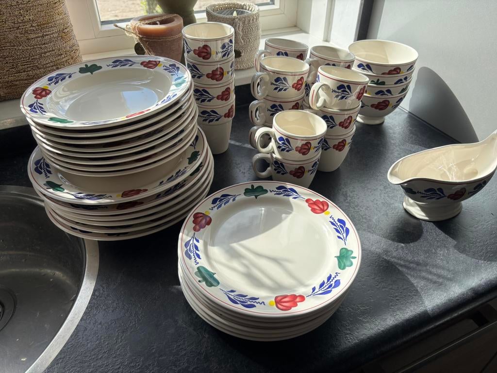 Boerenbont servies, Antiek en Kunst, Ophalen