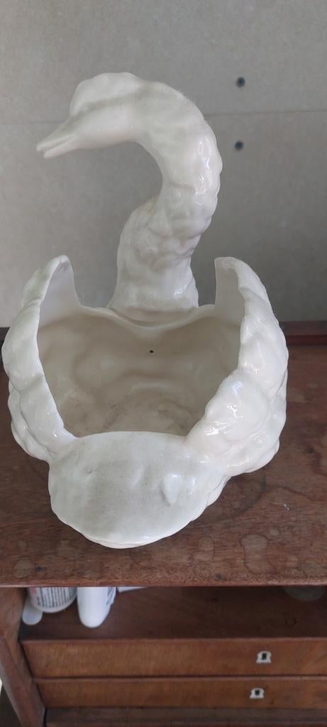 Vintage Porseleinen Zwaan - Decoratieve Schaal, Antiek en Kunst, Ophalen