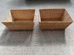 Twee rieten manden vd HEMA, Mand, Ophalen of Verzenden, Zo goed als nieuw, Riet