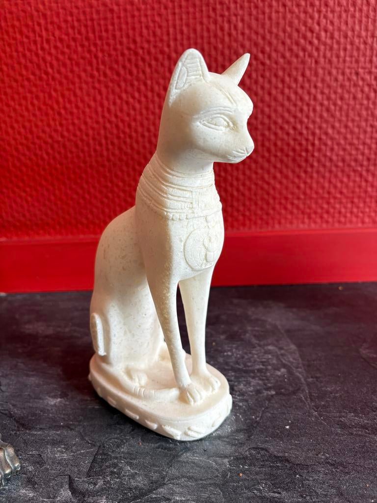 Egyptische Kattenbeeld - Bastet, Minder dan 20 cm, Ophalen of Verzenden, Beeld, Klassiek