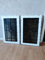 Glas in lood raampjes 2 stuks, Ophalen of Verzenden