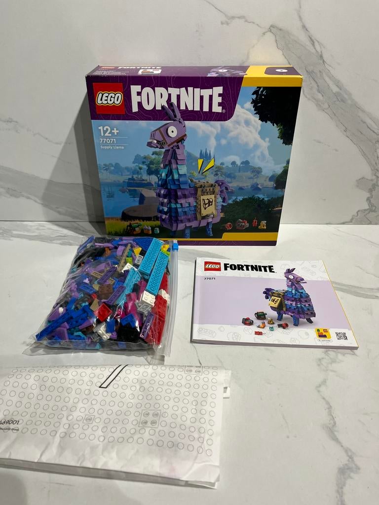 Lego fortnite 77071 supply llama, Ophalen, Zo goed als nieuw, Complete set, Lego