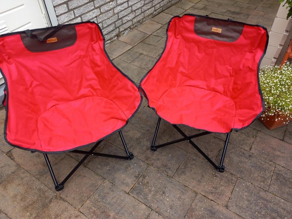 Canvas lage kampeerstoelen nieuw., Ophalen of Verzenden, Campingstoel