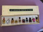 Vintage Miniatuur Parfum Set - Les Meilleurs Parfums de Pari, Ophalen of Verzenden, Gebruikt