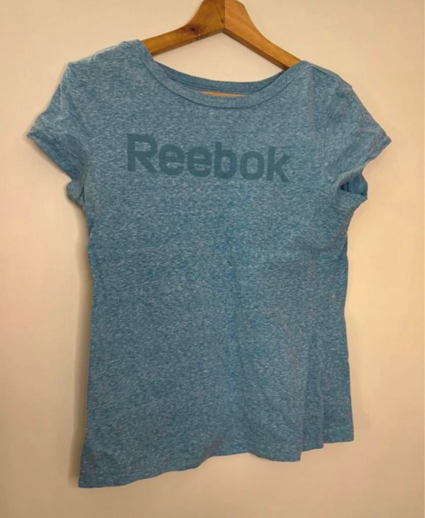Dames t-shirt merk Reebok maat M/38, Maat 38/40 (M), Blauw, Ophalen of Verzenden, Korte mouw