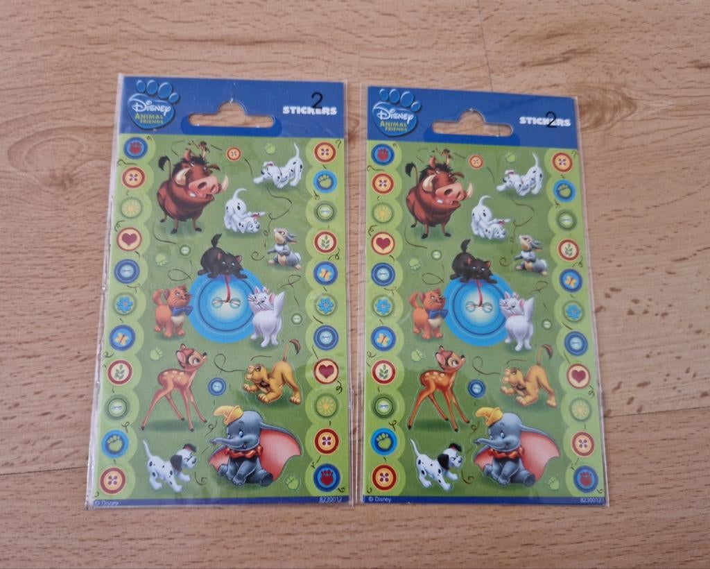 Nieuw disney stickers dieren vintage retro pumba marie pluto, Ophalen of Verzenden, Overige figuren, Nieuw, Beeldje of Figuurtje