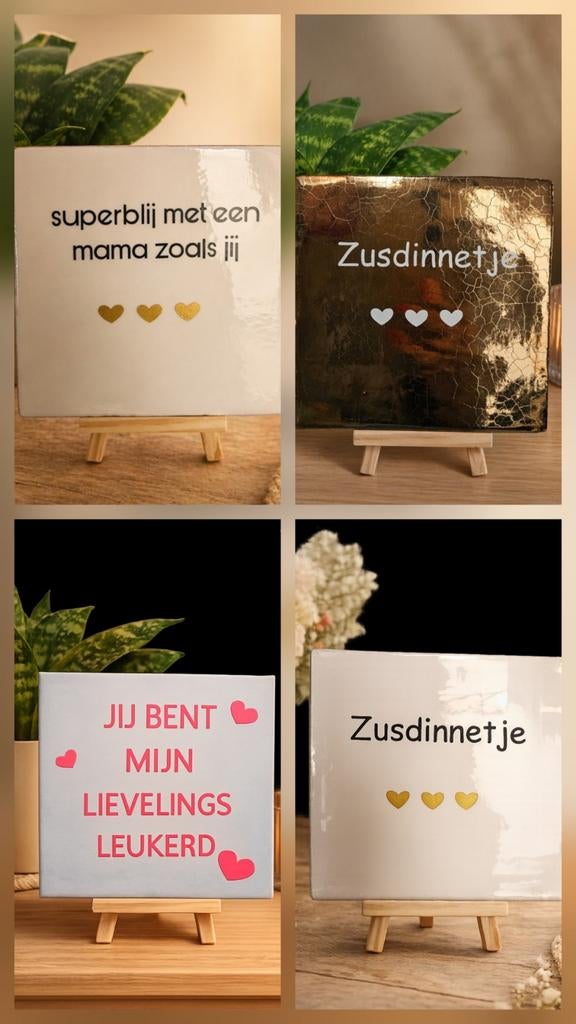 Tegeltjes met tekst, Ophalen of Verzenden