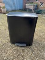 Brabantia prullenbak - 2x 30 liter - Alleen ophalen, Ophalen, Gebruikt, Met pedaal, 50 tot 75 cm