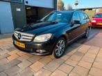 Mercedes-Benz C-klasse Estate C180 Kompressor Avantgarde Aut, Auto's, Achterwielaandrijving, Zwart, Zwart, Origineel Nederlands
