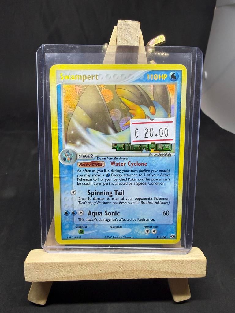 Swampert 11 reverse holo gd/exc, Ophalen of Verzenden, Zo goed als nieuw
