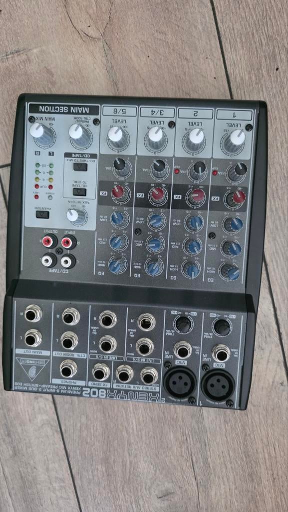 Behringer Xenyx 802 mengpaneel, Muziek en Instrumenten, Mengpanelen, Ophalen of Verzenden