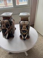 Mooie stenen olifanten beelden, Ophalen of Verzenden, Zo goed als nieuw, Steen, Dierenbeeld