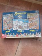 Jan van Haasteren 3 Puzzels in 1 Doos, Ophalen, Meer dan 1500 stukjes, Gebruikt, Legpuzzel