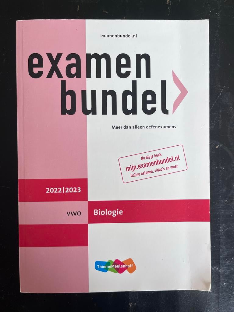 Examenbundel VWO Biologie 2022/2023, Boeken, Schoolboeken, Ophalen of Verzenden, Zo goed als nieuw, VWO, Biologie