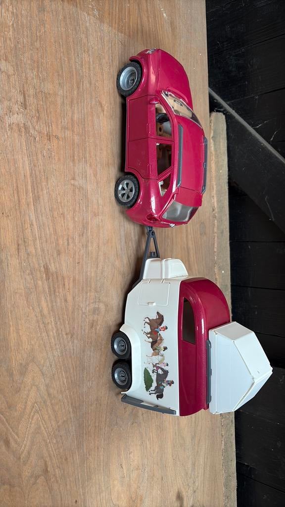 Sleigh trailer met auto en tent, Ophalen, Gebruikt