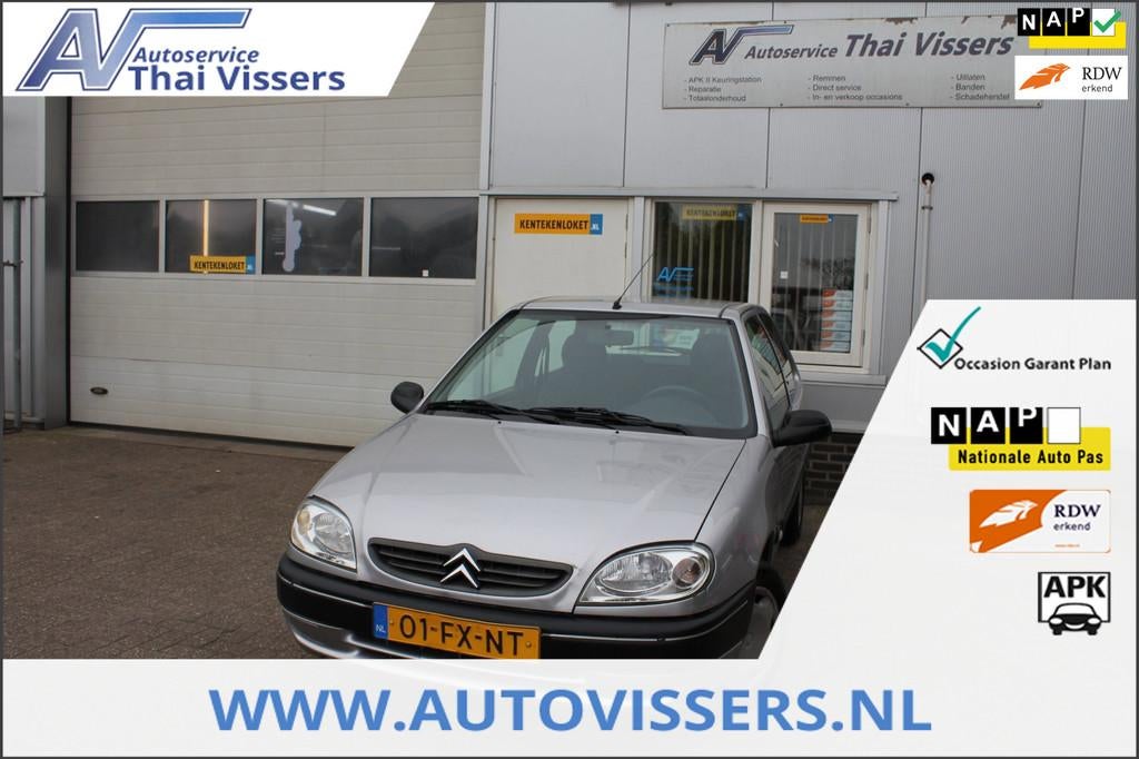 Citroen Saxo 1.4i SX Automaat Elektr raam Laag Km Apk, Auto's, Citroën, Stof, Zwart, 4 cilinders, Origineel Nederlands