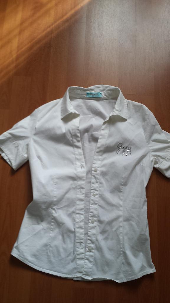 Witte blouse Guess Marciano - IT44, Guess, Wit, Ophalen of Verzenden, Zo goed als nieuw