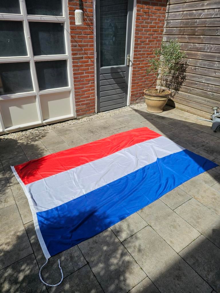 Grote Nederlandse vlag 150x225 cm Shipmate mastvlag + wimpel, Diversen, Vlaggen en Wimpels, Ophalen of Verzenden