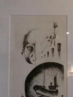 Abstracte ets , onduidelijk signatuur., Antiek en Kunst, Kunst | Etsen en Gravures, Ophalen of Verzenden