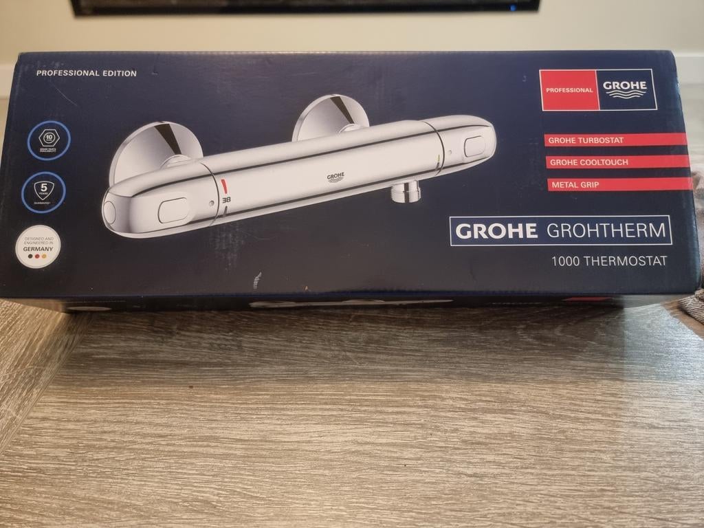 Grohe Grohtherm 1000 Thermostaat 15 of 12cm nieuw in de doos, Doe-het-zelf en Verbouw, Sanitair, Ophalen of Verzenden, Nieuw, Koper