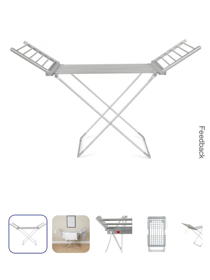 Electrisch verwarmbaar droogrek, Ophalen, Zo goed als nieuw, Wasrek