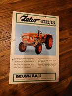 tractor folder Zetor 4712/18, Ophalen of Verzenden, Zo goed als nieuw