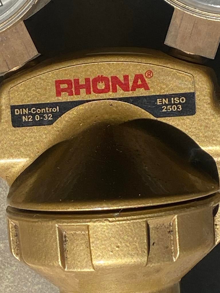 RHONA DIN-Control N2 0-32 Drukregelaar Gasfles, Doe-het-zelf en Verbouw, Ophalen of Verzenden, Zo goed als nieuw