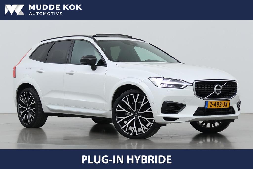 Volvo XC60 T8 Recharge R-Design | Panoramadak | 22 Inch | Tr, Auto's, Volvo, Stof, Gebruikt, 4 cilinders, 138 €/maand