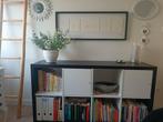 Ikea Kallax zwart 8 vakken, Ophalen, Met deur(en), Minder dan 150 cm, Minder dan 100 cm