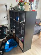 IKEA Kallax open kast zwart 147x147 cm, Met plank(en), Gebruikt, 100 tot 150 cm, Ophalen of Verzenden