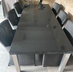 Borek caeserstone tuintafel met 6 Borek nova stoelen, Ophalen, Zo goed als nieuw, 4 tot 6 stoelen