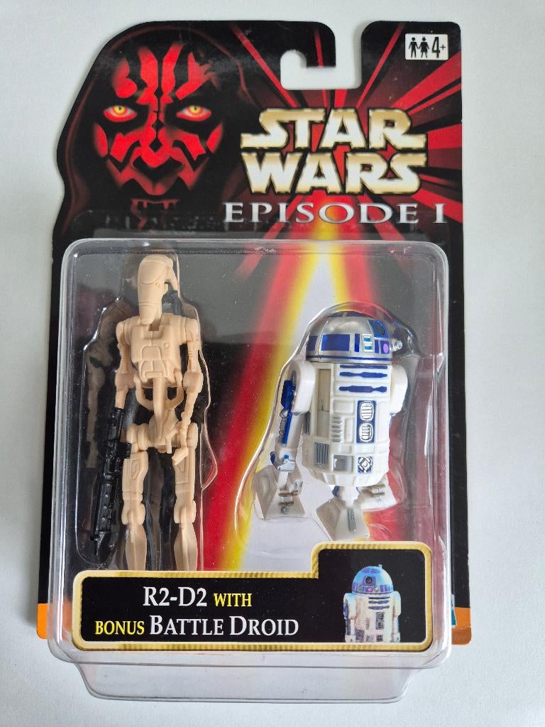 Star Wars EP1 R2-D2 + Bonus Battle Droid, Ophalen of Verzenden, Nieuw, Actiefiguurtje