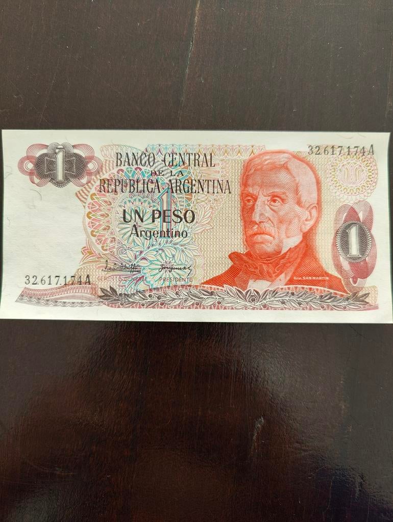 Argentijns bankbiljet 1 Peso Argentino, Ophalen of Verzenden, Zuid-Amerika