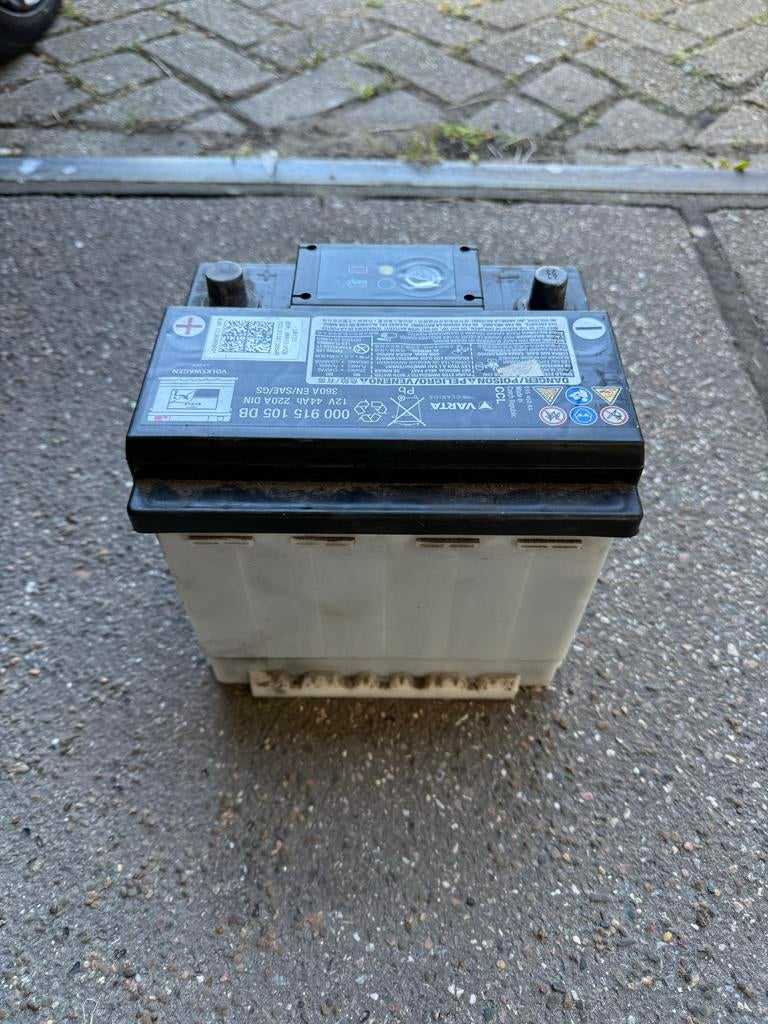 AGM Accu voor Golf 7 GTE 2015 44Ah - Origineel VW, Auto-onderdelen, Accu's en Toebehoren, Ophalen, Gebruikt, Volkswagen