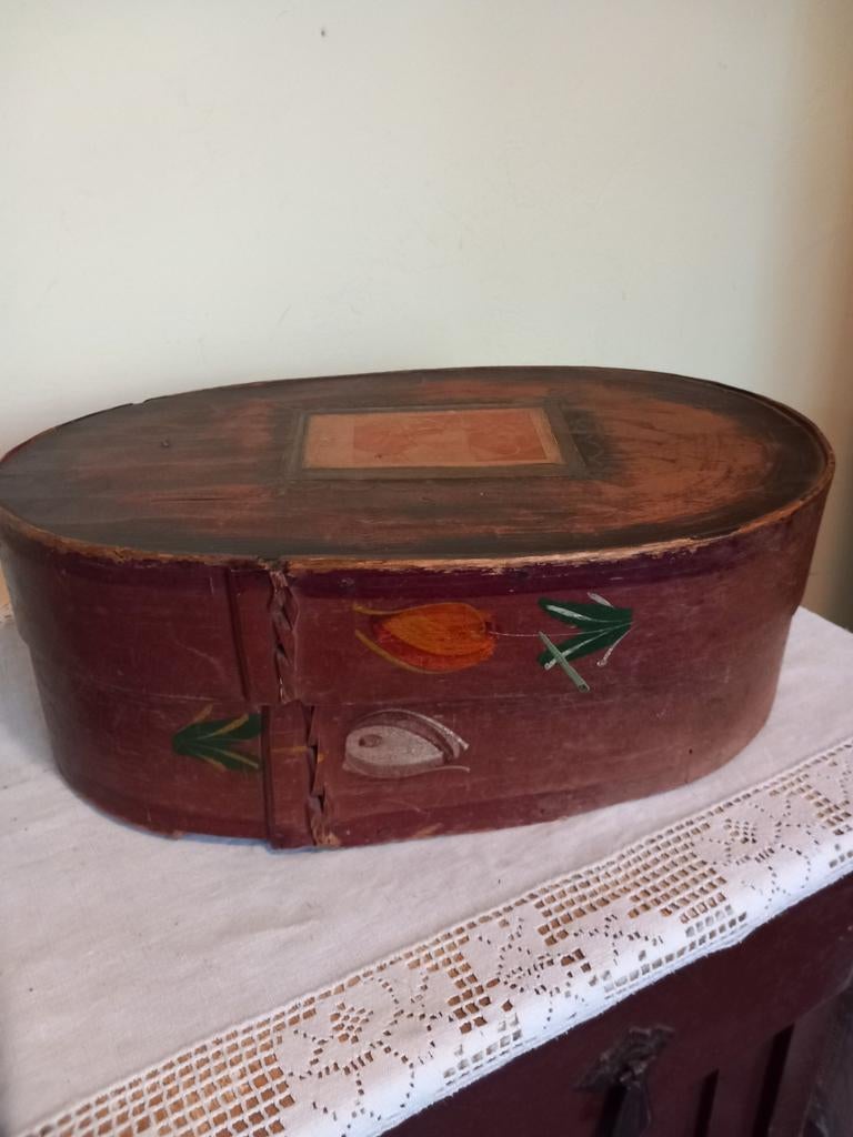 Antieke spanen doos, Ophalen of Verzenden