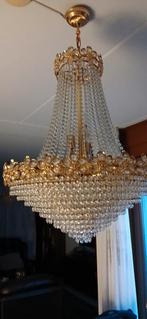 Grote Kristallen Kroonluchter - Klassieke Elegantie, Huis en Inrichting, Lampen | Kroonluchters, Ophalen, Zo goed als nieuw, Glas