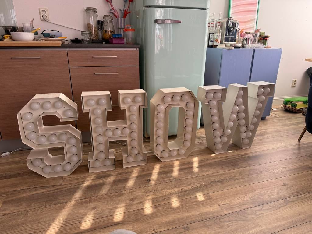Seletti Vegaz marquee SHOW letters, Ophalen, Zo goed als nieuw, Minder dan 100 cm