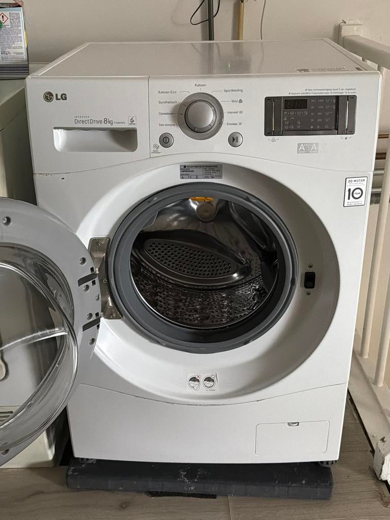 LG F1448TDP3 Wasmachine - 8kg Direct Drive, Ophalen, 1200 tot 1600 toeren, Gebruikt, 8 tot 10 kg