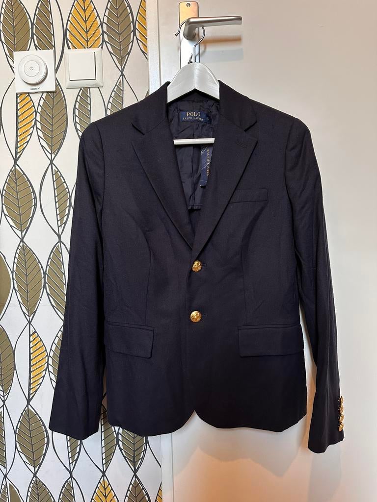 Ralph Lauren blazer, Kleding | Dames, Jasjes, Kostuums en Pakken, Ophalen of Verzenden, Zo goed als nieuw, Maat 36 (S), Blauw