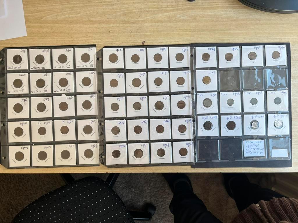 WILLEM3- WILHELMINA DE GEHELE COLECTIE CENTEN 1877-1948, Postzegels en Munten, Munten | Nederland, Verzenden, Koning Willem III