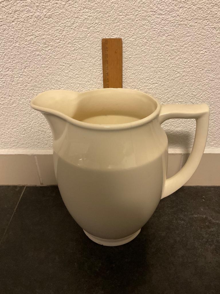 créme witte oude lampetkan, Antiek en Kunst, Ophalen of Verzenden