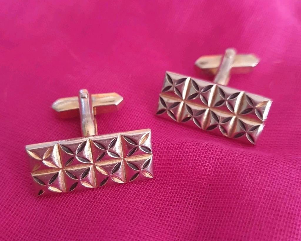 Vintage manchetknopen, Ophalen of Verzenden, Zo goed als nieuw, Overige materialen