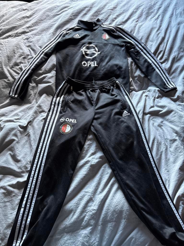 Feyenoord Trainingspak - maat 152, Ophalen of Verzenden, Gedragen, Zwart, Voetbal