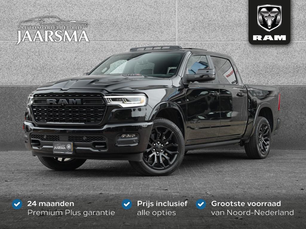 Dodge Ram 1500 3.0L SST H.O. 549PK Limited Night CrewCab 4x4, Auto's, Automaat, Zwart, 2993 cc, Zwart