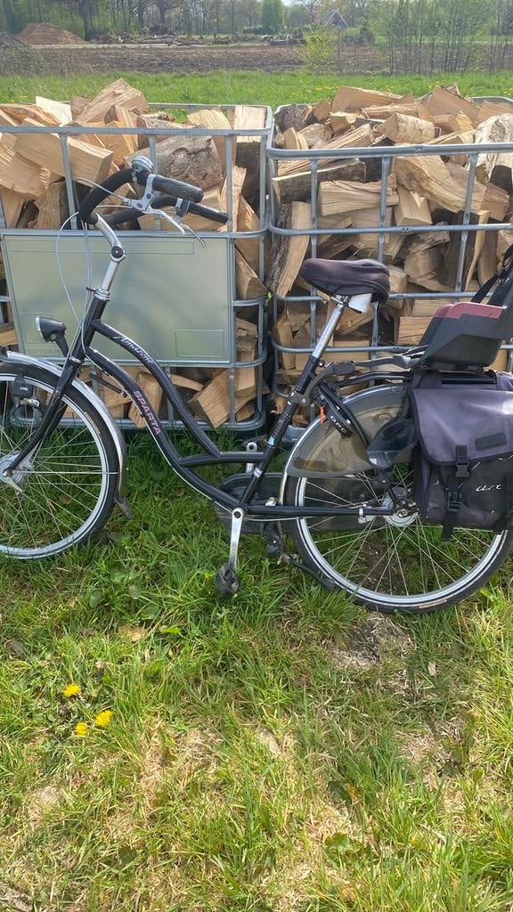 Nette sparta fiets met fietstassen en kinderzitje, Ophalen of Verzenden, 2 zitjes, Zo goed als nieuw, Sparta