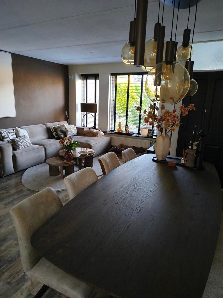 Moderne Eetkamerstoelen Beige/Taupe/Bruin, Overige kleuren, Nieuw, Stof, Eén