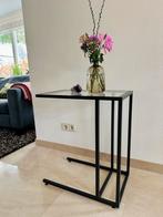 IKEA VITTSJO Laptoptafel / Bijzettafel met Glazen Blad, Ophalen, Minder dan 55 cm, Gebruikt, Glas