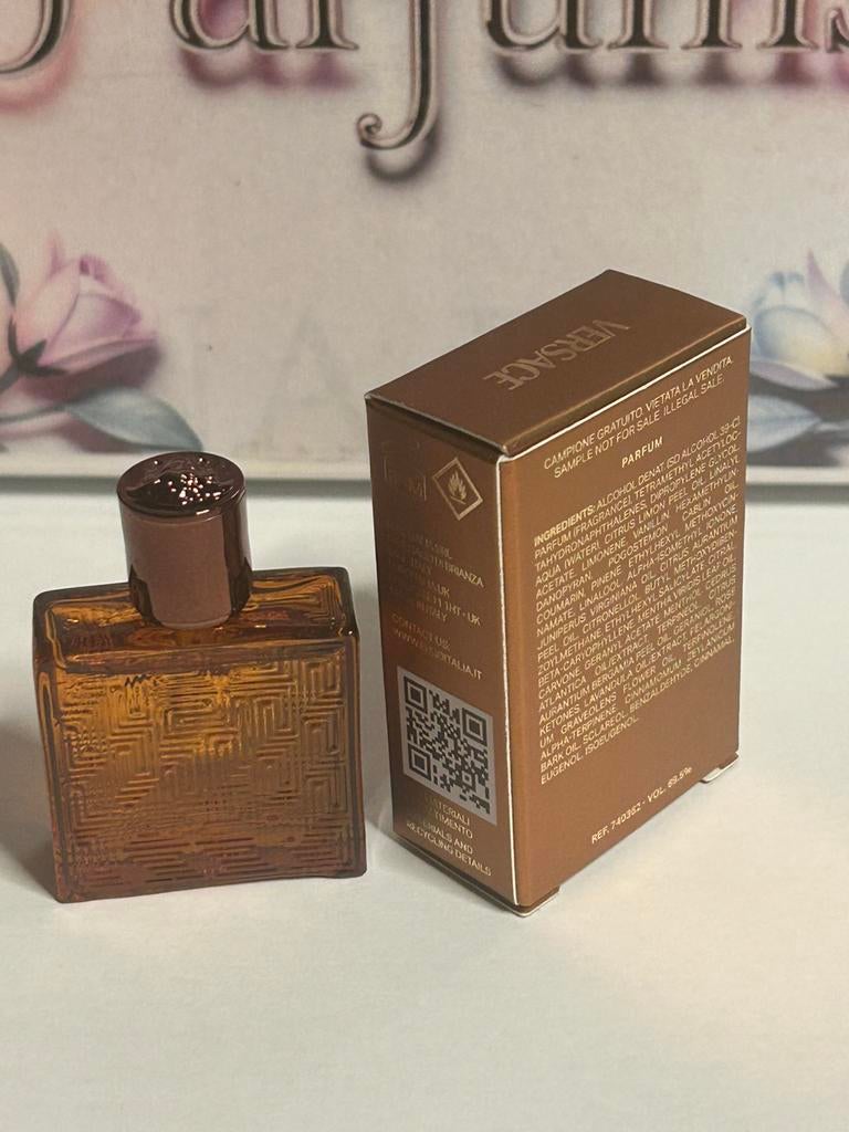 Versace - eros najim miniature 5ml PARFUM, Ophalen of Verzenden, Nieuw, Miniatuur, Gevuld